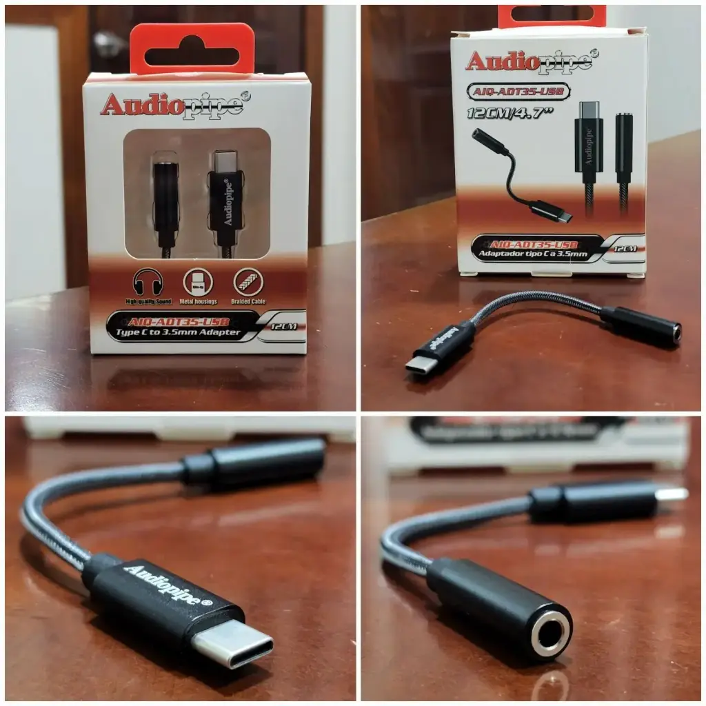 ADAPTADOR AUDIOPIPE TIPO C A 3.5mm 4.7"