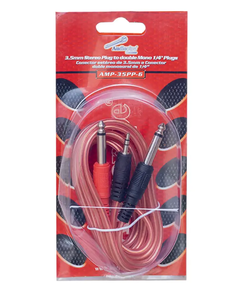 CABLE AUDIOPIPE 3.5mm A 2X1/4"