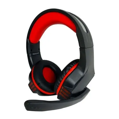 [IQ-480G-RD] AUDIFONOS GAMER ROJO CON LED