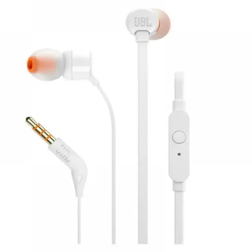 [TUNE 110 WHITE] AUDIFONOS JBL CON CABLE BLANCO