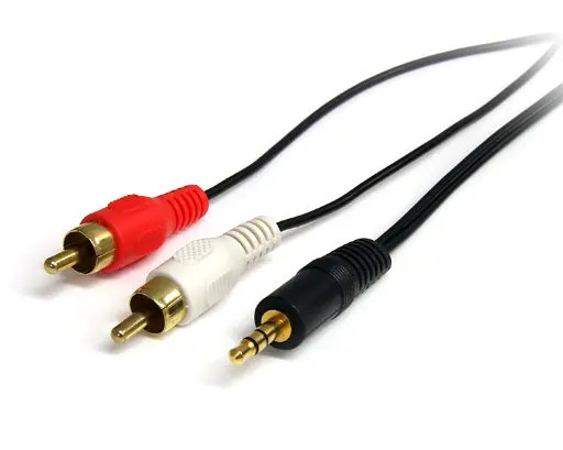 [N-211P-12G] CABLE 3.5mm A 2RCA 12´
