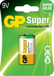 [GP1604A-5U1] BATERIA 9V SUPER ALKALINA
