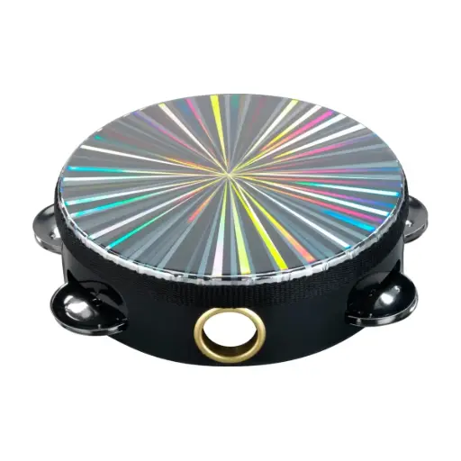 [ATM-SHI-6BK] PANDERO DIAMANTADO 6" BK