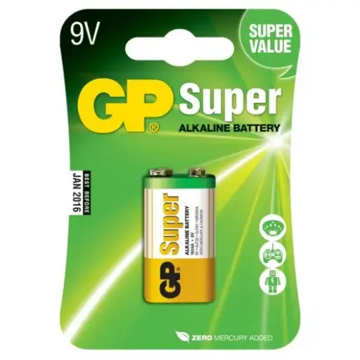[GPPVA9VAS781] BATERIA GP 9V SUPER ALKALINA