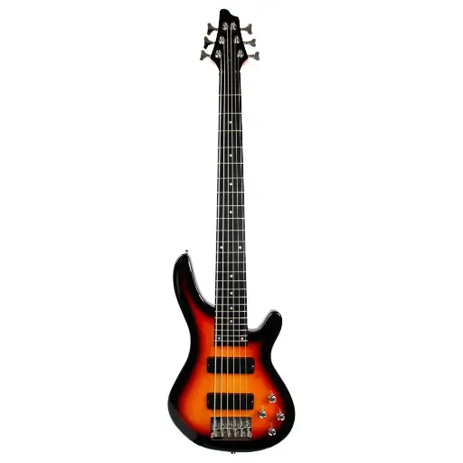 [BH EBS714 2 6] BAJO HENDRIX 6 CUERDAS ACTIVO SUNBURST